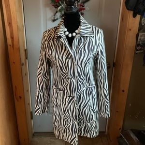 Worthington Zebra print coat 🧥